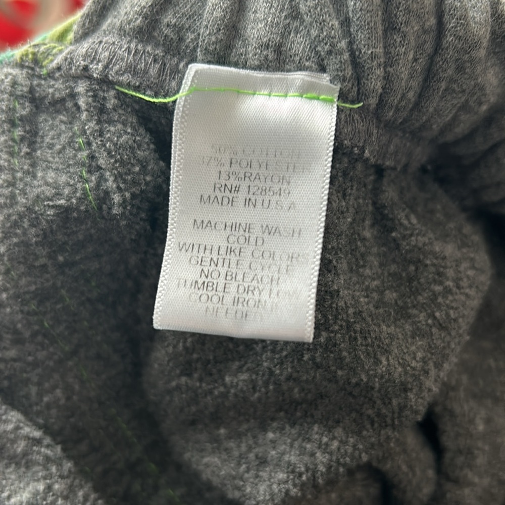 *SOLD* AVIATOR NATION Rare Sweatpants- Heather Grey/ Green Stripes Size Small - Picture 9 of 9